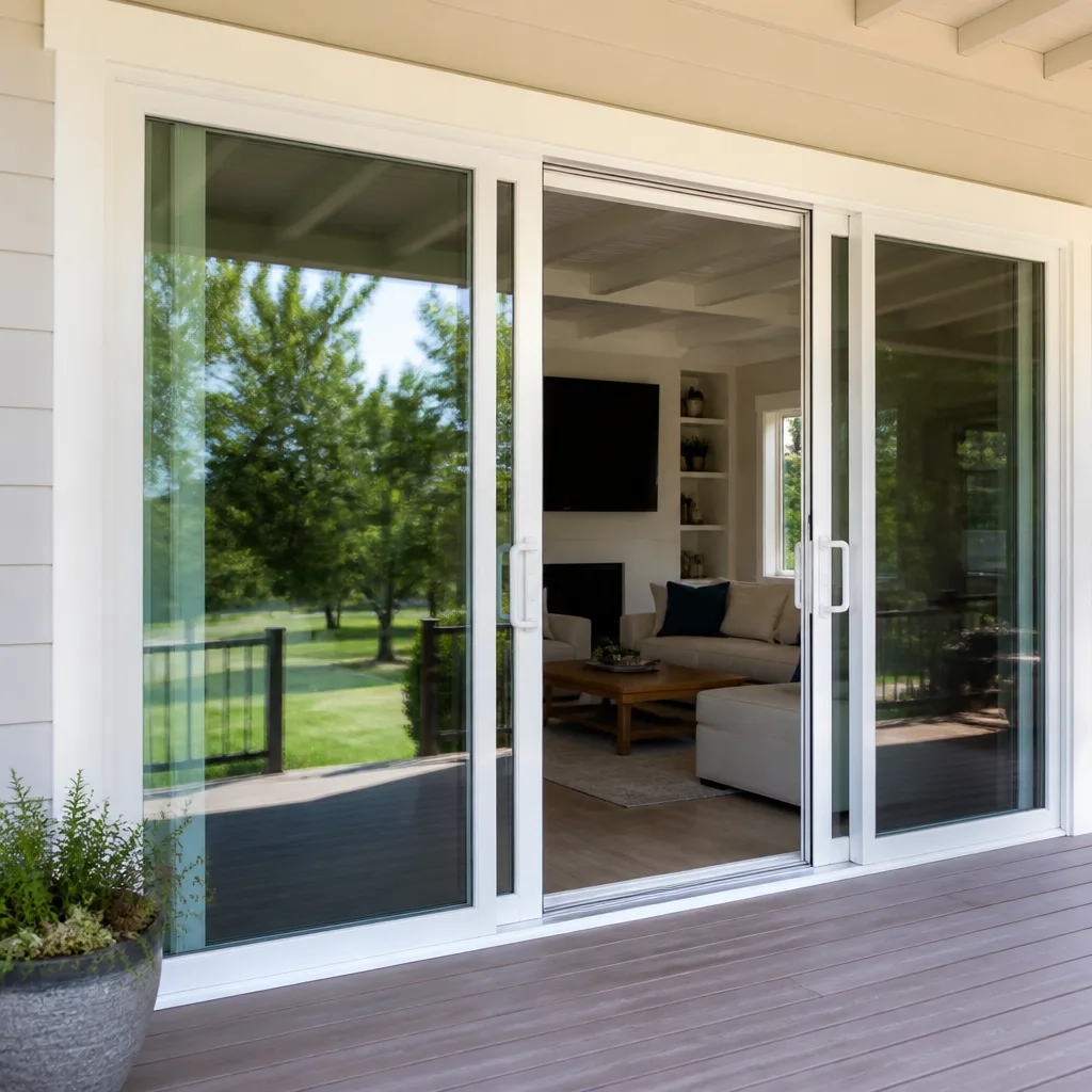Sliding glass doors